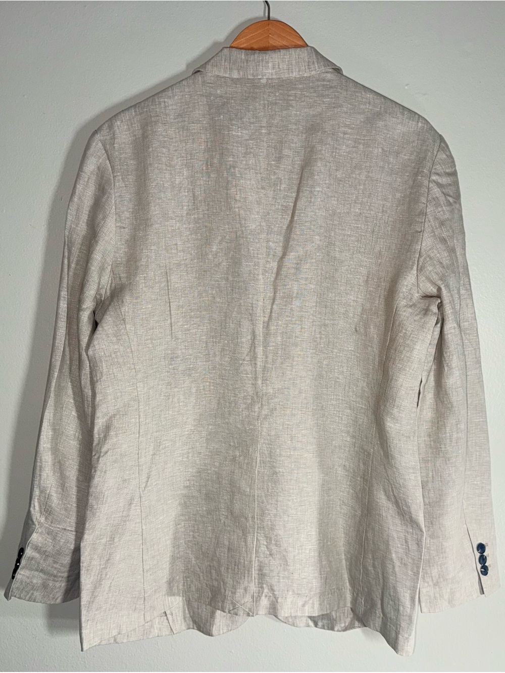 QUINCE 100% EUROPEAN LINEN BLAZER IN FLAX - Picture 4 of 11